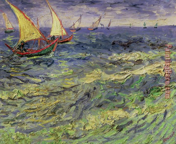 Vincent van Gogh Seascape At Saintes-maries 1888